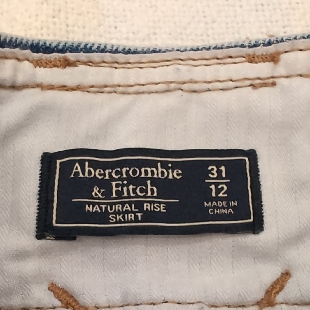 Abercrombie & Fitch Blue Denim Mini Skirt 12 - Picture 5 of 8